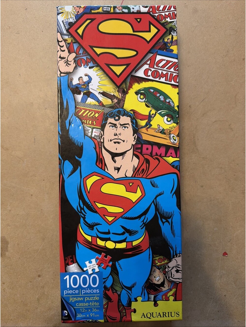 Aquarius SUPERMAN Jigsaw Puzzle 1000 Pieces 12 IN X 36 IN Brand New SEALED